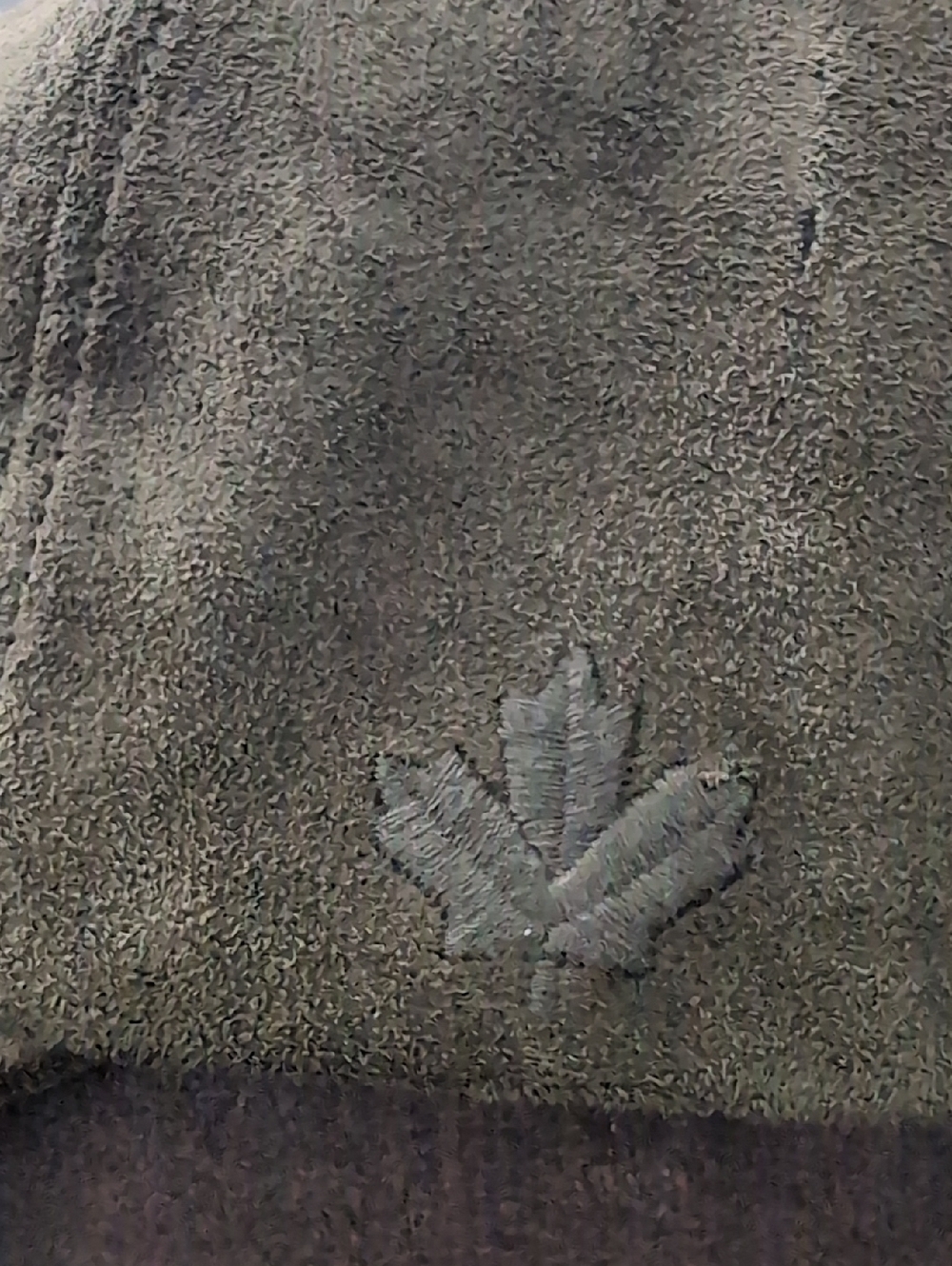 Roots Canada Green Faux Suede Adjustable Strap Ball Cap. - Picture 3 of 8